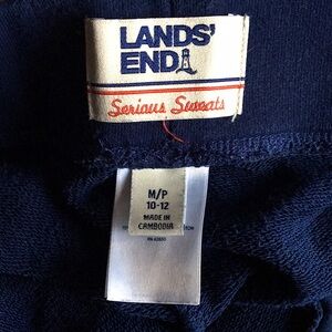 NWOT Lands’ End Sweatpants Navy (M 10-12)